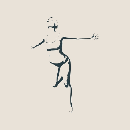 Sexy women silhouette. Fashion mannequin. Vector Illustrationのイラスト素材