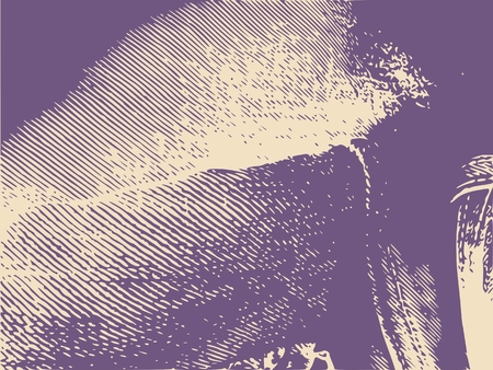 Distress Overlay Background. Retro Empty Design Element. Grunge Fiber Texture. Grainy texture of weaving fabric.のイラスト素材