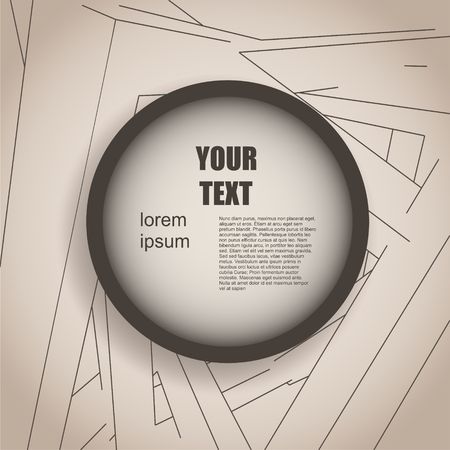 Business design concept with round text field. Grunge texture effectのイラスト素材
