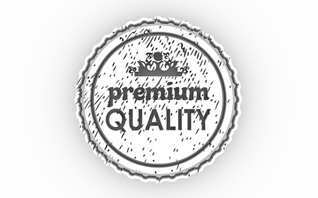 Stamp icon. Graphic design elements. 3D rendering. Premium quality text.の写真素材