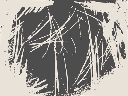 Scribble Hand Drawn Stain in Chalk on Chalkboard Background. Grunge Vector Texture Template. Dark Messy Dust Overlay Distress Backgroundのイラスト素材