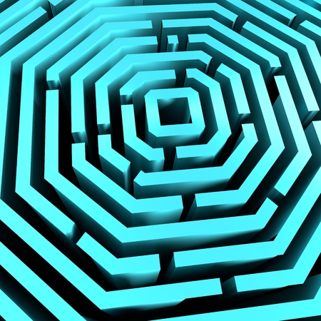 Geometry design element. Abstract background. Concentric lines. 3D renderingの写真素材