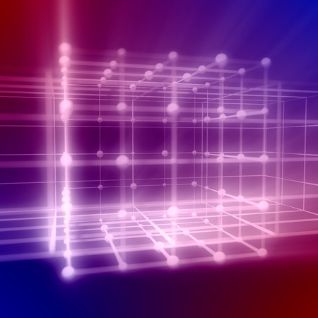 Molecule and communication background. Brochure or web banner design. Lines and dots. Medical,...