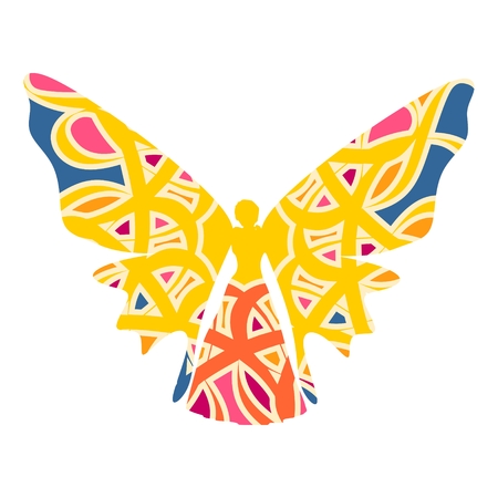 A Butterfly with the body of a young woman.のイラスト素材