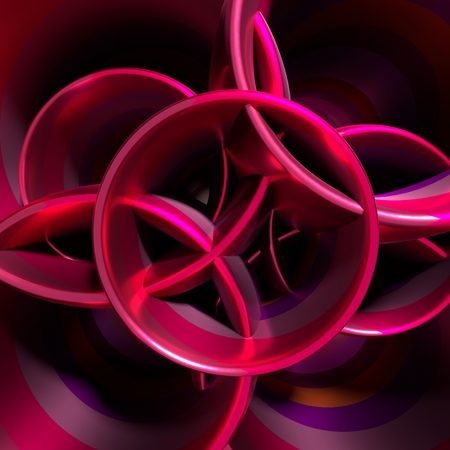 Abstract geometry background. Multicolored abstraction. 3D renderingの写真素材