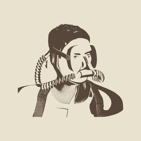 Silhouette of diver. Icon diver. The concept of sport diving.のイラスト素材