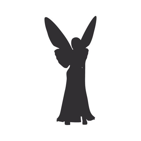Butterfly with the body of a young womanのイラスト素材