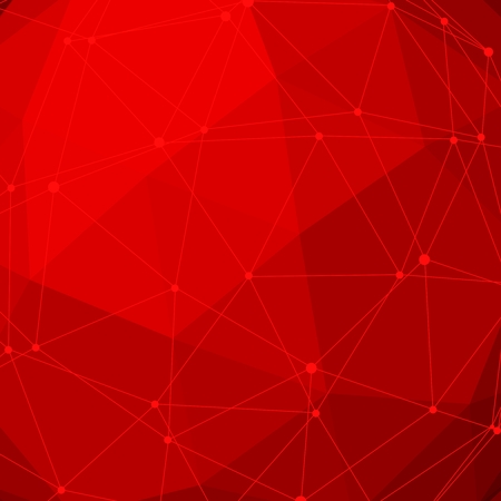 Medical, technology, chemistry and science icon design template. Molecule and communication pattern. Connected lines with dots.のイラスト素材