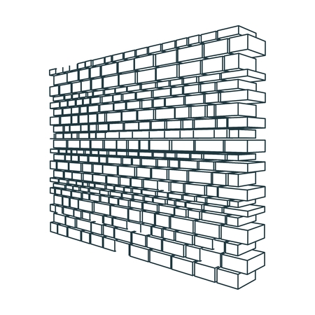Part of the abstract castle defense wall.のイラスト素材