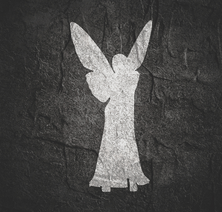 Butterfly with the body of a young womanの写真素材