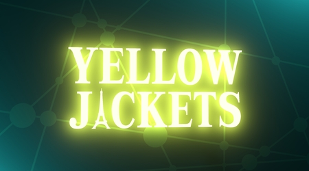 Anti government protest in France name. Yellow jackets. 3D rendering