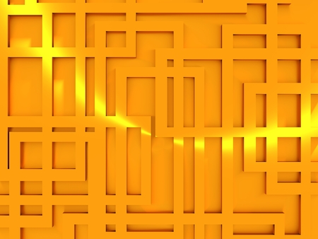 Geometry abstract routes background. Square various shapes. Chaotic lines. 3D renderingの写真素材