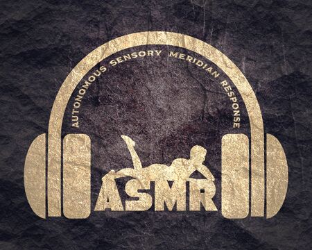 Acronym ASMR - Autonomous Sensory Meridian Response.の写真素材