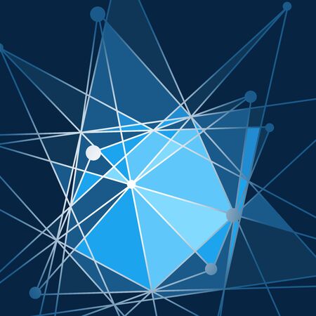 Medical, technology, chemistry and science icon design template. Molecule and communication pattern....