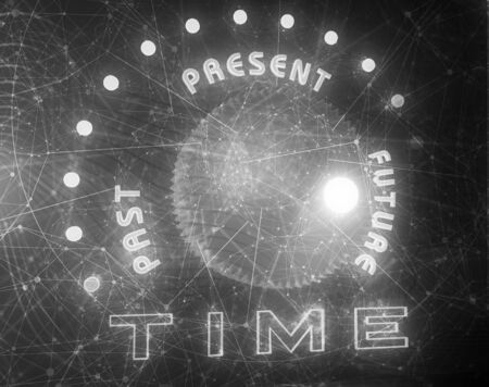 Time management planning and control concept for efficient successful and profitable business. 3D renderingの写真素材