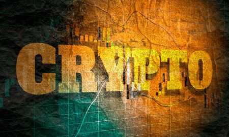 Forex candlestick pattern. Trading chart concept. Financial market chart. Crypto word.の写真素材