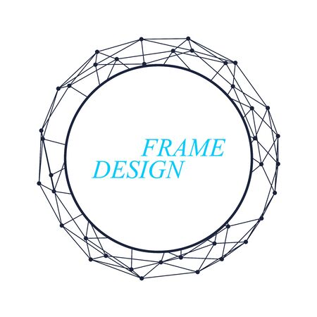 Abstract geometry element. Frame design for medical, treatment, cosmetic emblemのイラスト素材