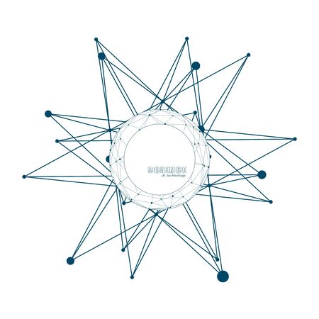 Abstract geometric star. Frame design for medical, treatment, cosmetic emblemのイラスト素材