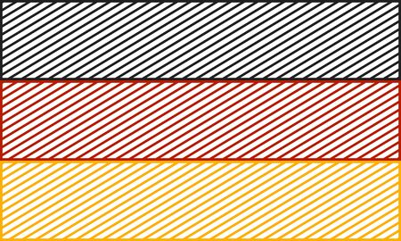 Germany national thin line style flag. Celebration card template for independence day.のイラスト素材