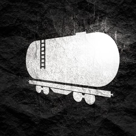 Isometric freight wagon icon. Industry and transportation conceptの写真素材