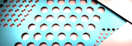 Trendy banner template or website headers with abstract geometric background. 3D renderingの写真素材