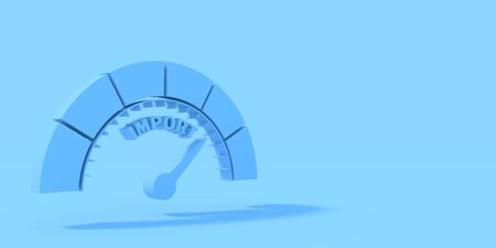 Import level scale with arrow. The measuring device icon. Sign tachometer, speedometer, indicators....