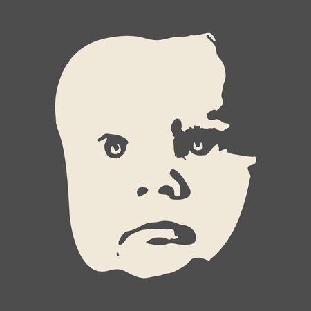 Portrait of pretty little boy.のイラスト素材