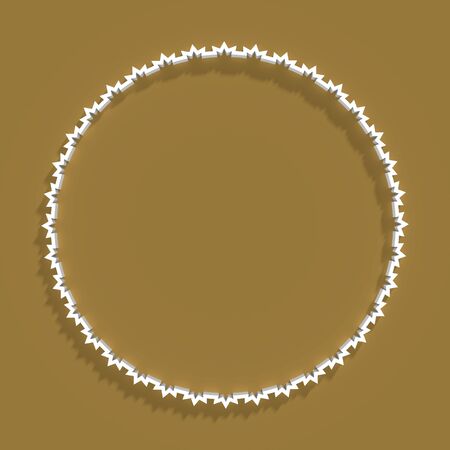 Business design concept with round text field. 3D renderingの写真素材