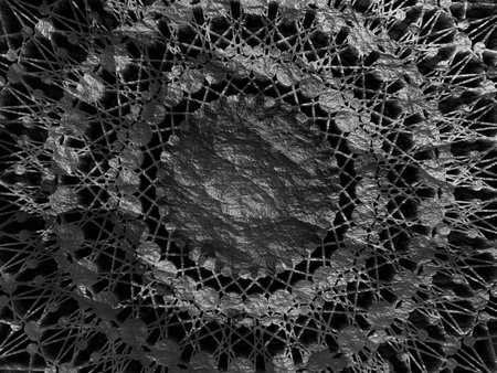 Radial connected dots in circle form. Fireworks explosion background. Circular design element....