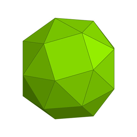 Wire frame style design. Platonic solid design.のイラスト素材