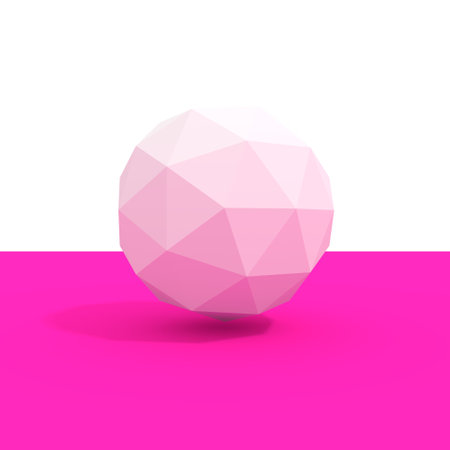 Abstract geometry shapes. Wireframe model. 3d renderingの写真素材