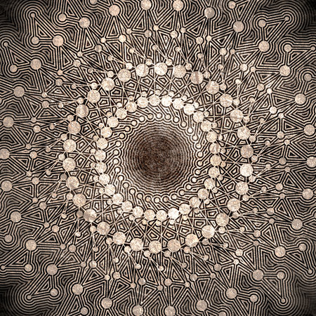 Radial halftone dots in circle form. Fireworks explosion background. Circular design element....
