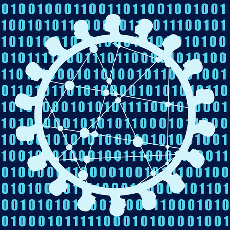 Social network technology concept. Internet human communicationのイラスト素材