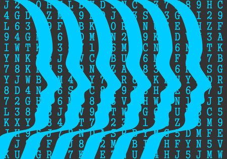 Social network technology concept. Internet human communicationのイラスト素材