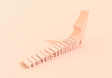 Medical background concept. Hormone testoxterone 3D wordの写真素材