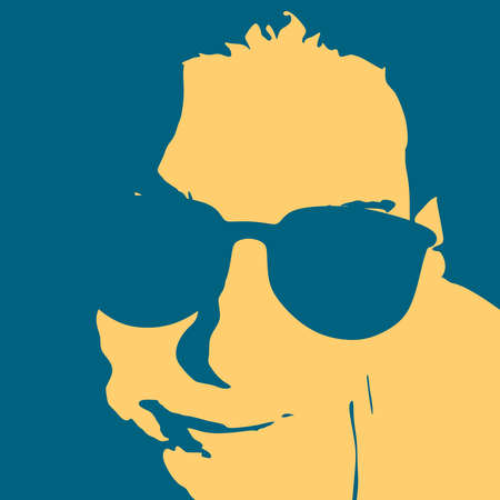 Silhouette of a female head. Beauty and fashionのイラスト素材