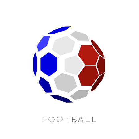 Soccer ball with national flag.のイラスト素材