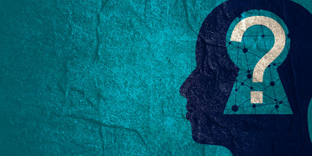 Mental health relative design template. Scientific medical designs. Connected lines with dots.の写真素材