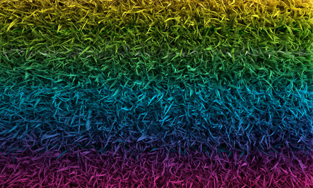 Abstract fur background. Gradient paint. 3D renderingの写真素材