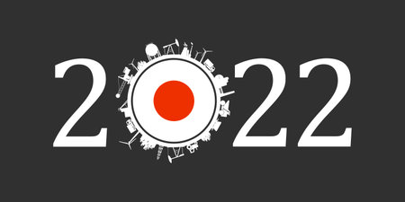 Industrial lettering design. Energy generation and heavy industry development conceptのイラスト素材