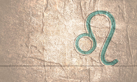 Zodiac symbol of the Leoの写真素材