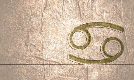 Zodiac symbol of the Crabの写真素材