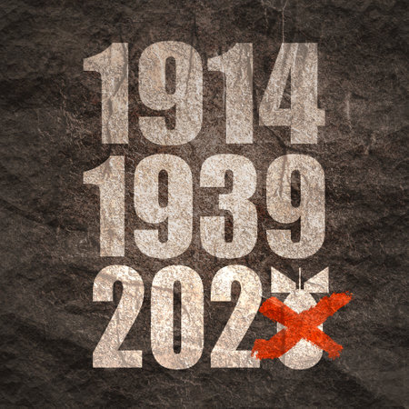 Anti war illustration. Red cross on bomb iconの写真素材