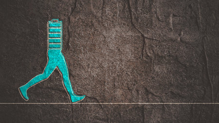 Running woman. Side view silhouette. Sport and recreationの写真素材