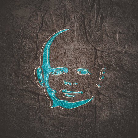 Cute little baby. Emotions of happinessの写真素材