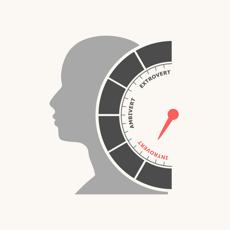 The measuring device icon. Human psychology conceptのイラスト素材