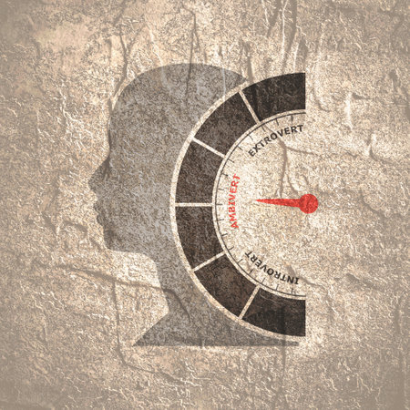 The measuring device icon. Human psychology conceptの写真素材