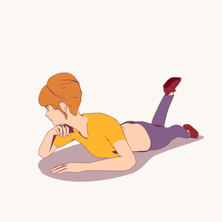 Healthy lifestyle concept. Young sporty woman posingのイラスト素材