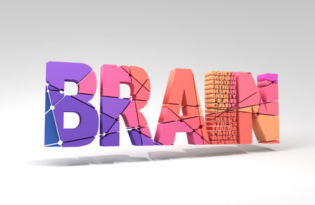 Medical concept of mental health. Physiology and psychology. 3D rendering