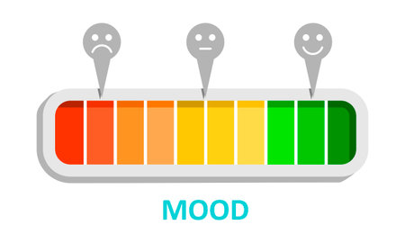 Abstract level indicator. Colorful infographic gauge element.のイラスト素材